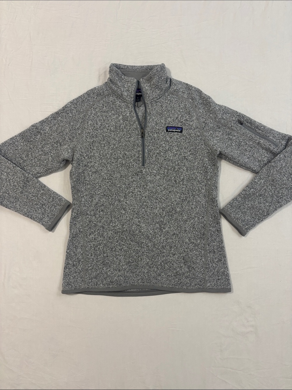 Patagonia Women’s Better Sweater 1/4 Zip Pullover in Birch White